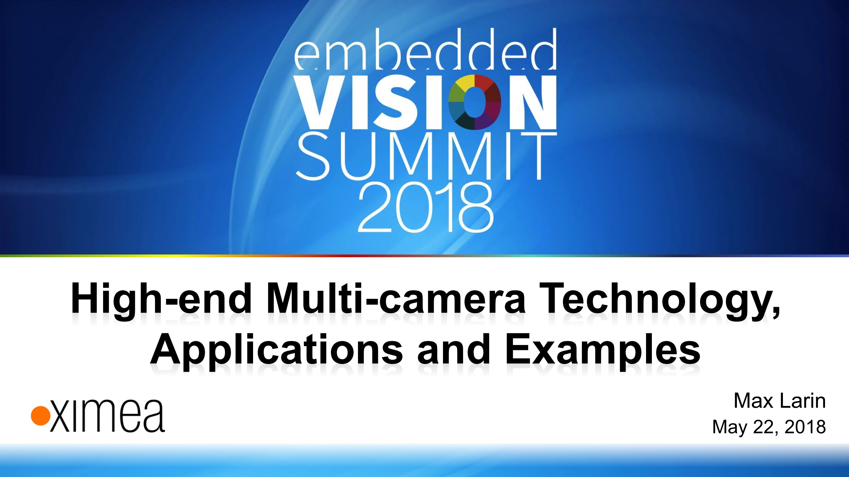embedded vision systems cameras multiple setup high speed